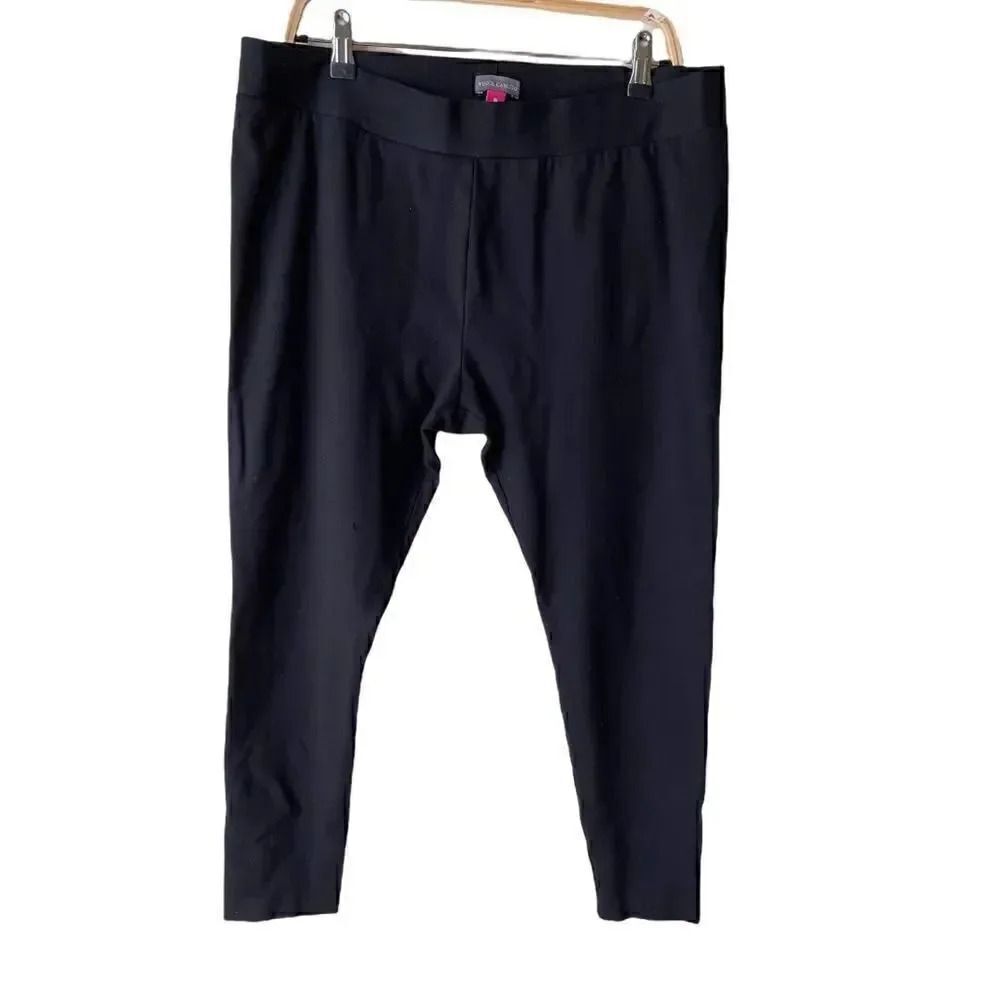 Vince Camuto Black Plus Size Womens Capri Active Pants Sz 1X